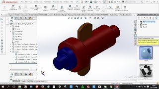 How to design Cotter Joint in solidworks [upl. by Caritta]