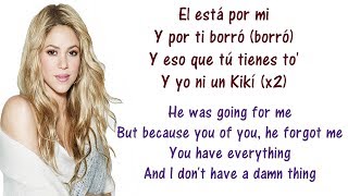 Shakira  Loca Spanish Version ft El Cata Lyrics English and Spanish  Translation amp Meaning [upl. by Natiha]