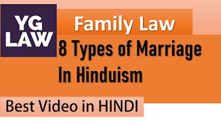 Types of Marriages in Ancient India  Family Law [upl. by Anileme]