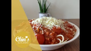 Easy Filipino Spaghetti Recipe  Sweet style sauce [upl. by Richmound]