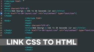 How to Link CSS to HTML Document [upl. by Leinahtan]