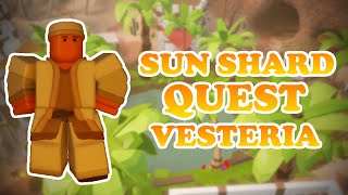 Sun Shard Guide Get Portable Water and a Weapon Roblox Vesteria [upl. by Eledoya]