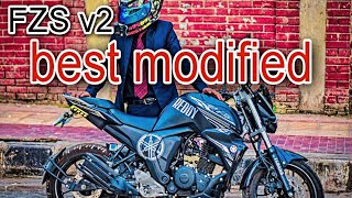 YAMAHA FZS FI V2  Best Modify in Bangladesh  Ridu Vlog [upl. by Torrance208]