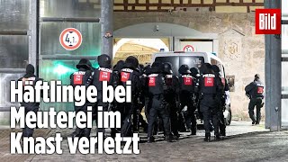 Gefängnismeuterei Polizei stürmt Knast in Thüringen  JVA Untermaßfeld [upl. by Etna905]