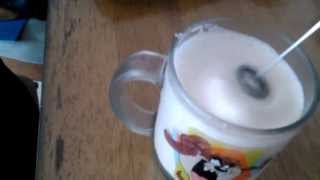 Aerolatte Review Frothing Cold Milk In Under 1 Minute [upl. by Atteyek120]