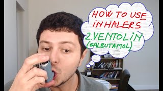 2 How to use inhalers  Ventolin salbutamol [upl. by Aved]