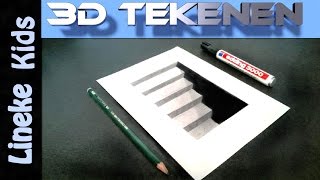 3D tekenen voor beginners KELDER TRAP [upl. by Tate]