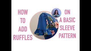 How to add ruffles on a basic Sleeve Easy Sewing Projects by SEW ALDO [upl. by Anelak342]