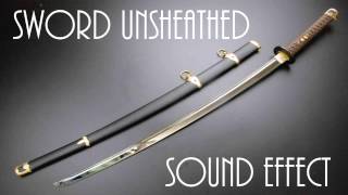 Sword Unsheathed Sound Effect  High Quality [upl. by Kattie]