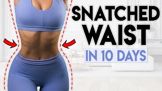 SNATCHED WAIST amp ABS in 10 Days  5 minute Home Workout [upl. by Larner]