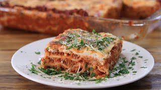 The Best Lasagna Recipe  How to Make Homemade Lasagna [upl. by Ruosnam]