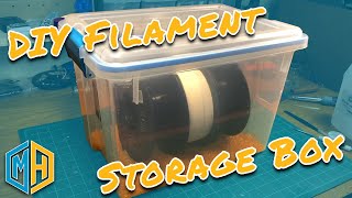 How to Make a DIY 3D Printer Filament Storage Box Fix For Brittle Filament [upl. by Arrakat920]